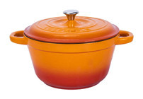 Lava New Heritage Demir Döküm 22 cm Derin Tencere Turuncu