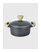 Berghoff Collect & Cook Cam Kapaklı Granit 24 cm Derin Tencere