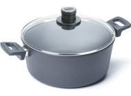 Primanova Woll D-WOLL128ILL İndüksiyon Cam Kapaklı Titanyum 28 cm Derin Tencere