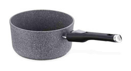 Korkmaz Palma Pratik A3920 Cam Kapaklı Granit 20 cm Derin Tencere