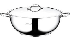 Oms Collection Paslanmaz Çelik 36 cm Derin Tencere