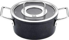 Fissler Adamant Cam Kapaklı Granit 18 cm Derin Tencere