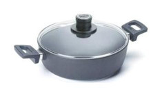 Primanova Woll D-WOLL828NL Cam Kapaklı Döküm 28 cm Basık Tencere