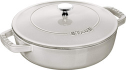 Staub Chistera Döküm Basık Tencere Beyaz