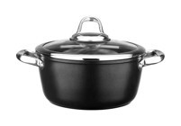 Leggno MST2828DT20BK Master Daily Cam Kapaklı Titanyum 20 cm Derin Tencere