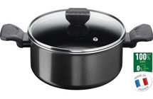 Tefal B55546 Cam Kapaklı Titanyum 24 cm Derin Tencere