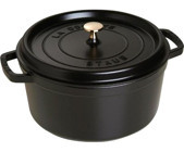 Staub La Cocotte Döküm 28 cm Derin Tencere Siyah