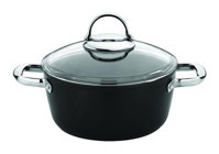 Saflon SF3624TT Cam Kapaklı Titanyum 24 cm Derin Tencere