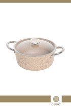 Esse E0027 Cam Kapaklı Granit 20 cm Derin Tencere