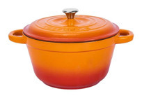 Lava New Heritage Demir Döküm 26 cm Derin Tencere Turuncu