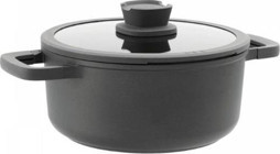 Berghoff Leo Balance 3950302 Cam Kapaklı Döküm 24 cm Derin Tencere