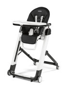 Peg Perego Siesta Follow Me 5 Noktalı Emniyet Kemerli 20 kg Taşıma Kapasiteli Tekerlekli Tepsili Oturaklı Yükselticili Katlanır Portatif Mama Sandalyesi Siyah