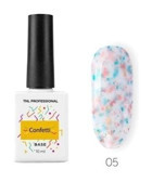 Tnl Confetti Base 5 Çok Renkli Işıltılı Kalıcı Simli Oje