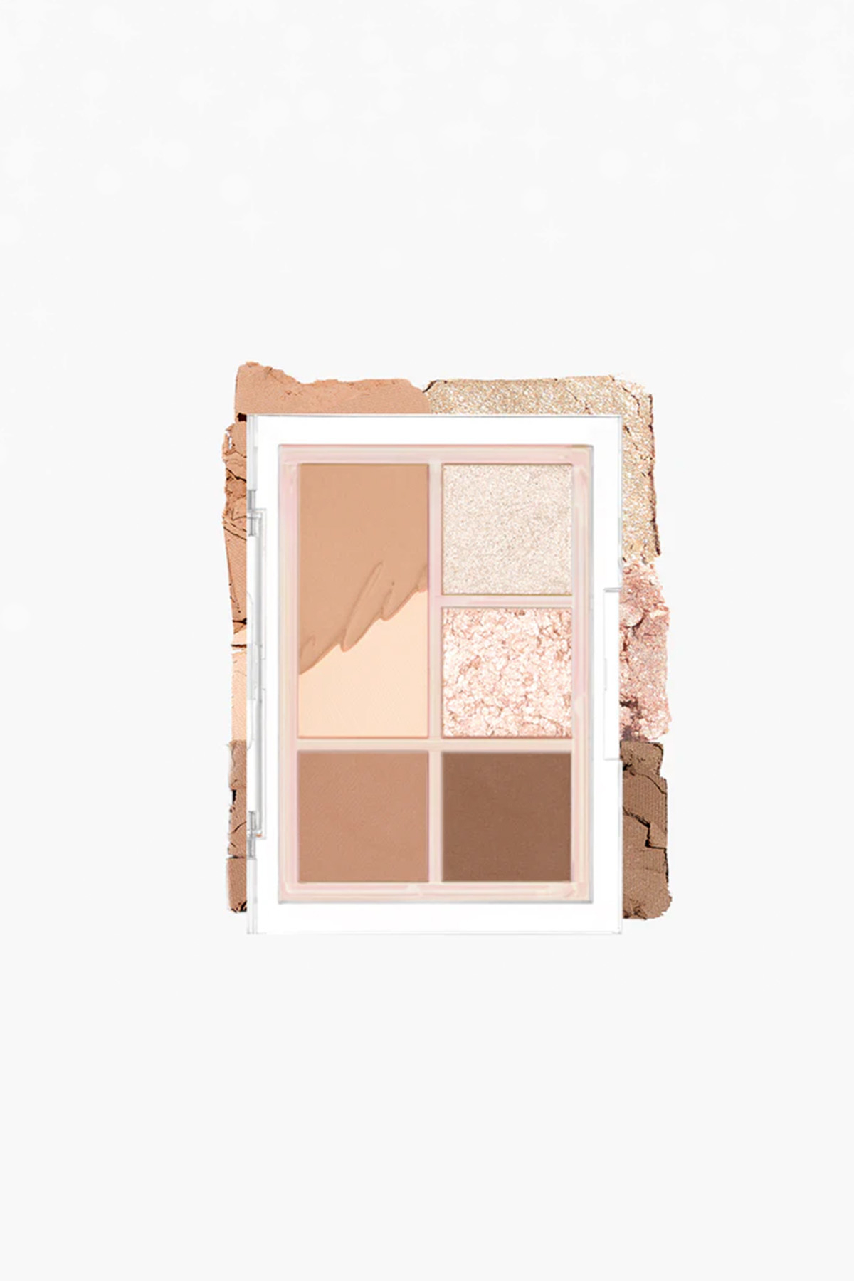 Clio 04 Falling in Nude Toz Simli Işıltılı Far Paleti