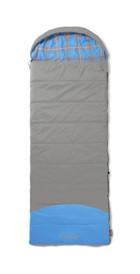 Coleman Basalt -28 Derece Polyester 4 Mevsim Kamp-Dağcılık Tek Kişilik Yetişkin Uyku Tulumu Gri-Mavi