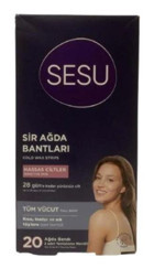 Sesu Özel Formül Hassas Ciltler 20 Adet Tüm Vücut Ağda Bandı