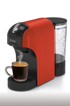 Kiwi KCM-7597 1000 W Plastik Tezgah Üstü Kapsüllü Öğütücülü Taşınabilir Tam Otomatik Espresso Makineleri Kırmızı