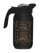 Herevin Peaceful Plastik Kapaklı Cam Sürahi 1 lt
