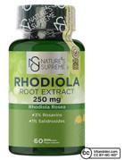 Nature's Supreme Rhodiola Root Aromasız Yetişkin Vitamin 60 Adet Kapsül