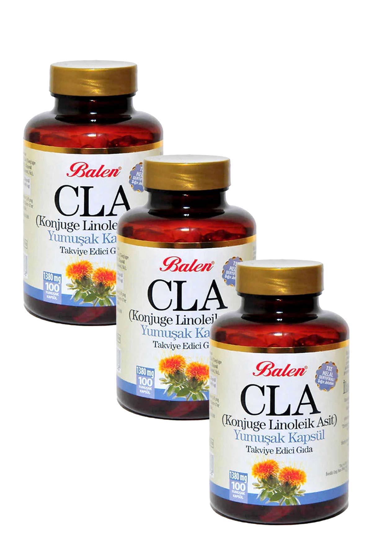 Balen CLA Aspir Yağı Yetişkin Vitamin 3x100 Adet Kapsül