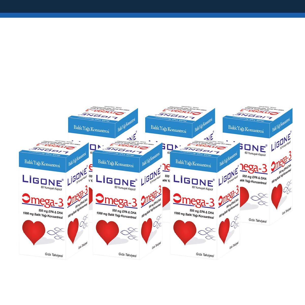 Ligone OMEGA-3 Portakal Jel Yetişkin Vitamin 360 Adet