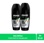 Axe Africa Pudrasız Ter Önleyici Antiperspirant Roll-On Erkek Deodorant 2x50 ml