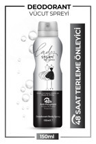Lady Storm Black & White Pudrasız Ter Önleyici Antiperspirant Sprey Kadın Deodorant 150 ml