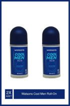 Watsons Cool Men Pudrasız Antiperspirant Roll-On Erkek Deodorant 2x50 ml