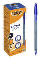Bic Cristal Exact Plastik Tek Renkli 0.7 mm İğne Uçlu Mavi 20'li Tükenmez Kalem Seti