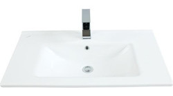 Creavit Su080 Klasik Tekli 80 cm Seramik Seramik Dikdörtgen Lavabo Beyaz
