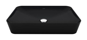 Creavit Ultra Ul060 Klasik Tekli 60 cm Seramik Çanak Dikdörtgen Lavabo Siyah