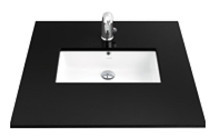 Creavit Tp738 Klasik Tekli 51 cm Seramik Tezgah Altı Dikdörtgen Lavabo Beyaz