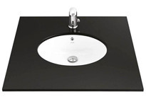 Creavit Tp214 Klasik Tekli 47 cm Seramik Tezgah Altı Dikdörtgen Lavabo Beyaz