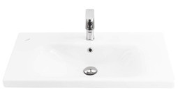Creavit Ek080 Klasik Tekli 80 cm Seramik Seramik Dikdörtgen Lavabo Beyaz