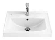 Creavit Sera Tf155 Klasik Tekli 55 cm Seramik Seramik Dikdörtgen Lavabo Beyaz