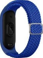 Coverzone Mixed Mi Band 7 Uyumlu Xiaomi Mi Band Hasır Örgü Akıllı Saat Kordonu Lacivert