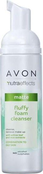 Avon Nutra Effects Matte Alkolsüz Karma-Yağlı Ciltler Yağ Bazlı Yüz Temizleyici Köpüğü 150 ml