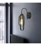 Apliqa Koza Tekli Metal LED Aplik Siyah