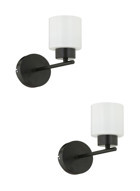 Apliqa Lima 2'li Metal LED Aplik Siyah