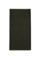 Cottontherapy Check Pamuklu Plaj Havlusu Haki Siyah