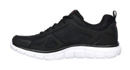 Skechers Track Scloric 52631-BKRD Ortopedik Bağcıklı Erkek Antrenman Ayakkabısı Siyah