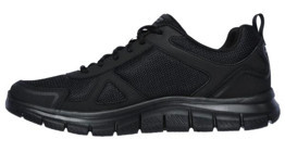 Skechers Track Scloric 52631-BBK Ortopedik Bağcıklı Erkek Antrenman Ayakkabısı Siyah