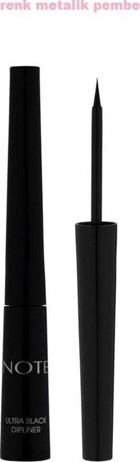 Note Suya Dayanıklı Metal Siyah Kalıcı İnce Uçlu Likit Eyeliner