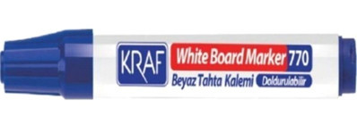 Kraf 12'li Doldurulabilir Silinebilir Mavi Tahta Kalemi