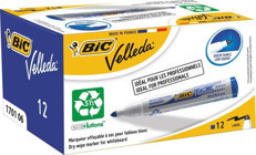 Bic 904938 12'li Doldurulabilir Silinebilir Mavi Tahta Kalemi