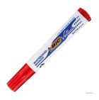 Bic Velleda 12'li Doldurulabilir Silgili Silinebilir Kırmızı Tahta Kalemi