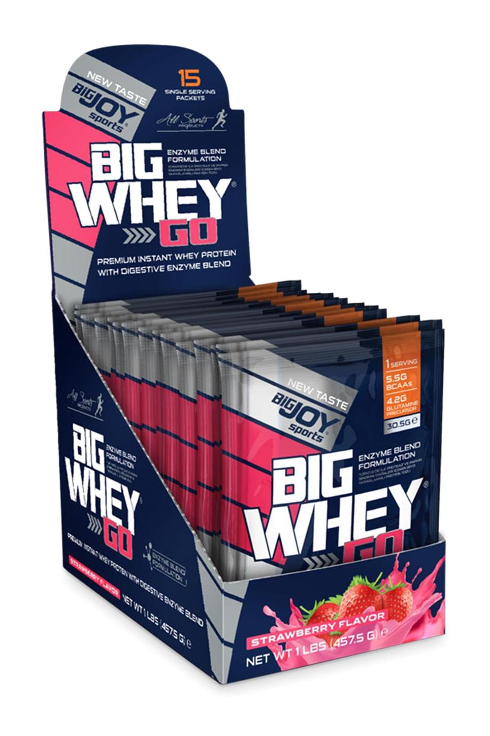 Bigjoy Çilekli Whey Protein Protein Tozu 457 gr