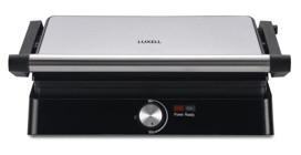 Luxell LXTM 01 4 Dilim Döküm Çıkartılabilir Plaka Çift Taraflı Gri Izgaralı Tost Makinesi
