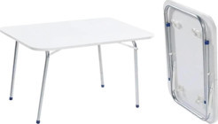Exent 45 cm Dikdörtgen Ahşap Beyaz Kamp Maması