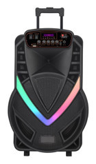 Torima Ndr-v12 Radyolu Işıklı Taşınabilir Siyah Bluetooth Hoparlör